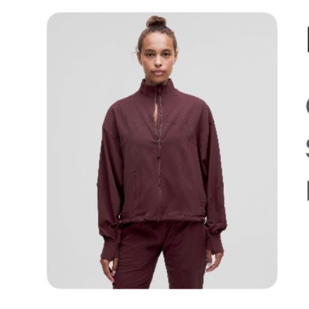 Lululemon Define Relaxed Fit Luon Jacket - Garnet color
